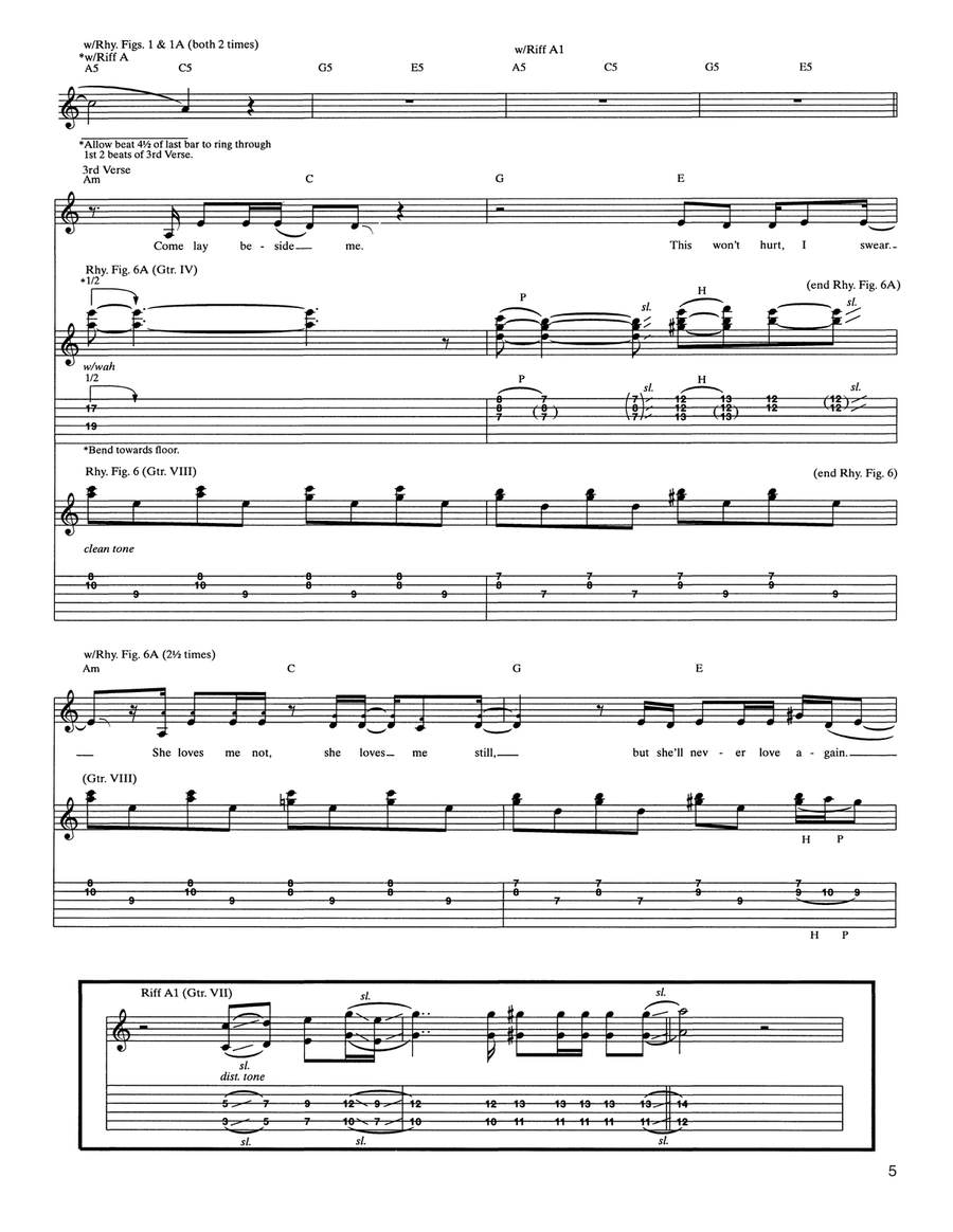 The Unforgiven II The Unforgiven II Acoustic Guitar scores gallery preview page 5