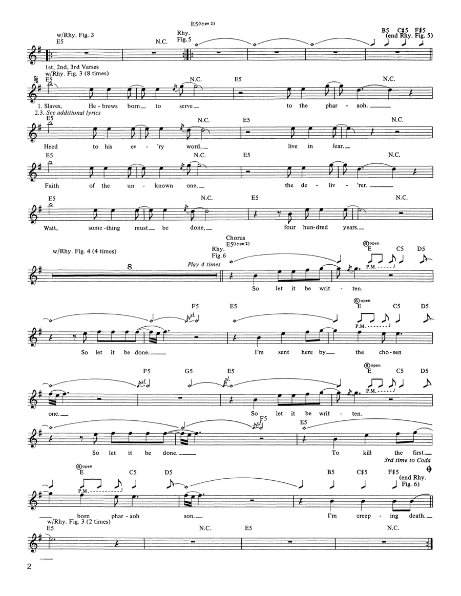 Creeping Death Creeping Death Acoustic Guitar scores gallery preview page 2