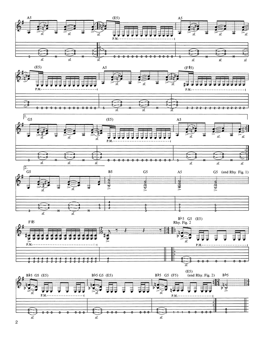 Damage, Inc. Damage, Inc. Acoustic Guitar scores gallery preview page 2
