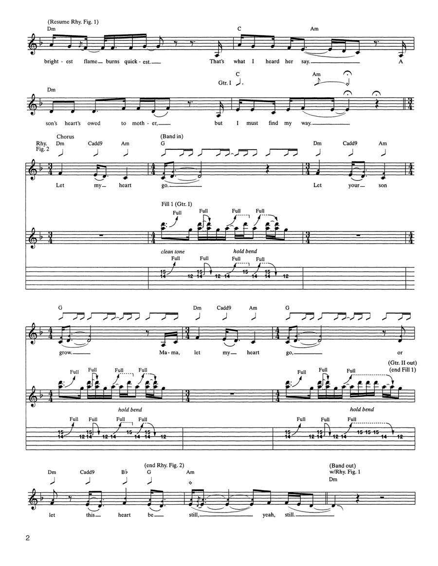 Mama Said Mama Said Acoustic Guitar scores gallery preview page 2