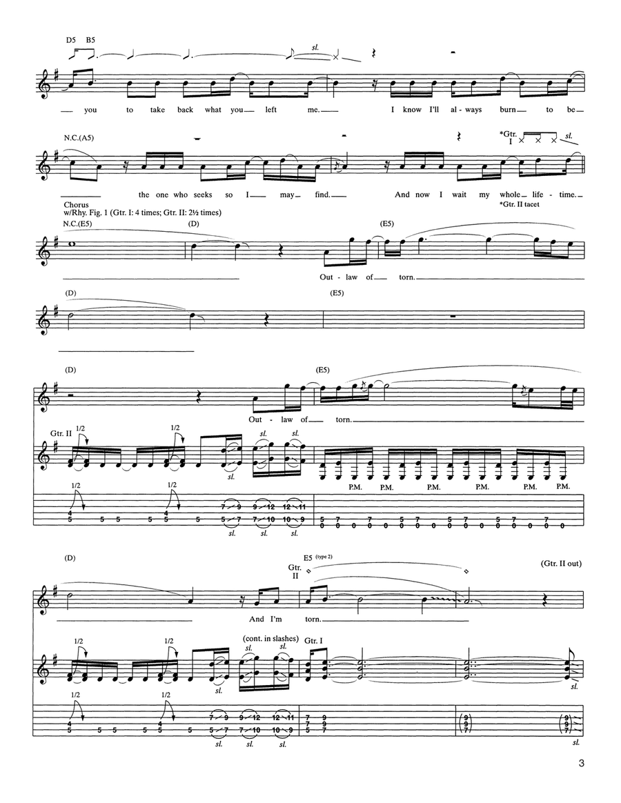 The Outlaw Torn The Outlaw Torn Acoustic Guitar scores gallery preview page 3