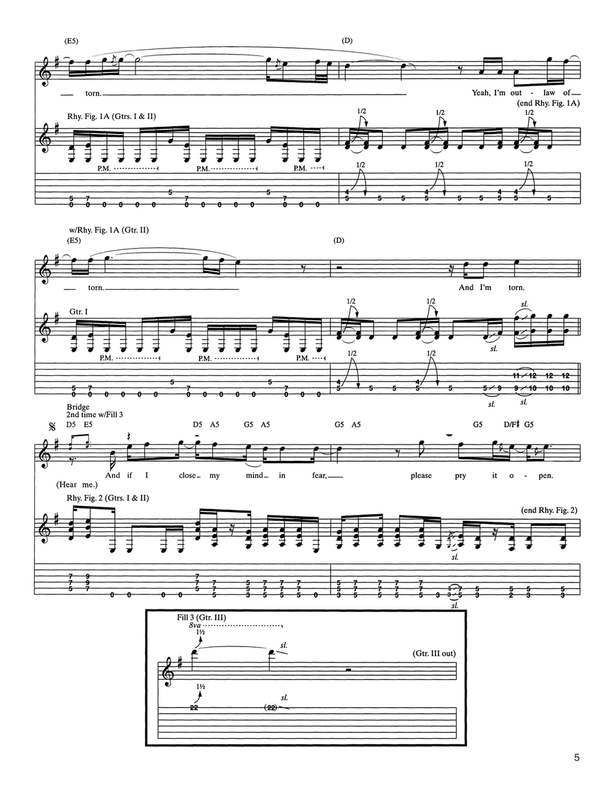 The Outlaw Torn The Outlaw Torn Acoustic Guitar scores gallery preview page 5