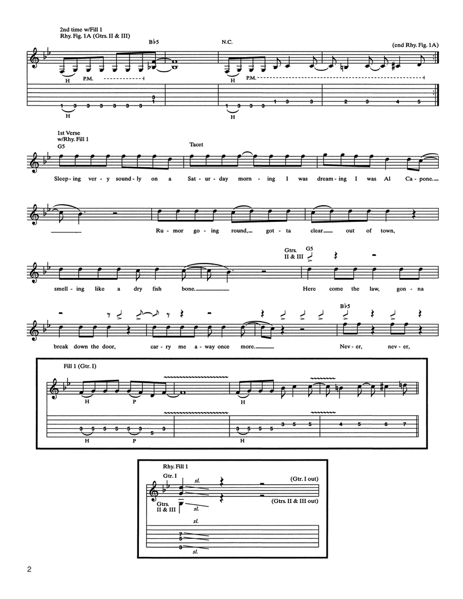 Stone Cold Crazy Stone Cold Crazy Acoustic Guitar scores gallery preview page 2