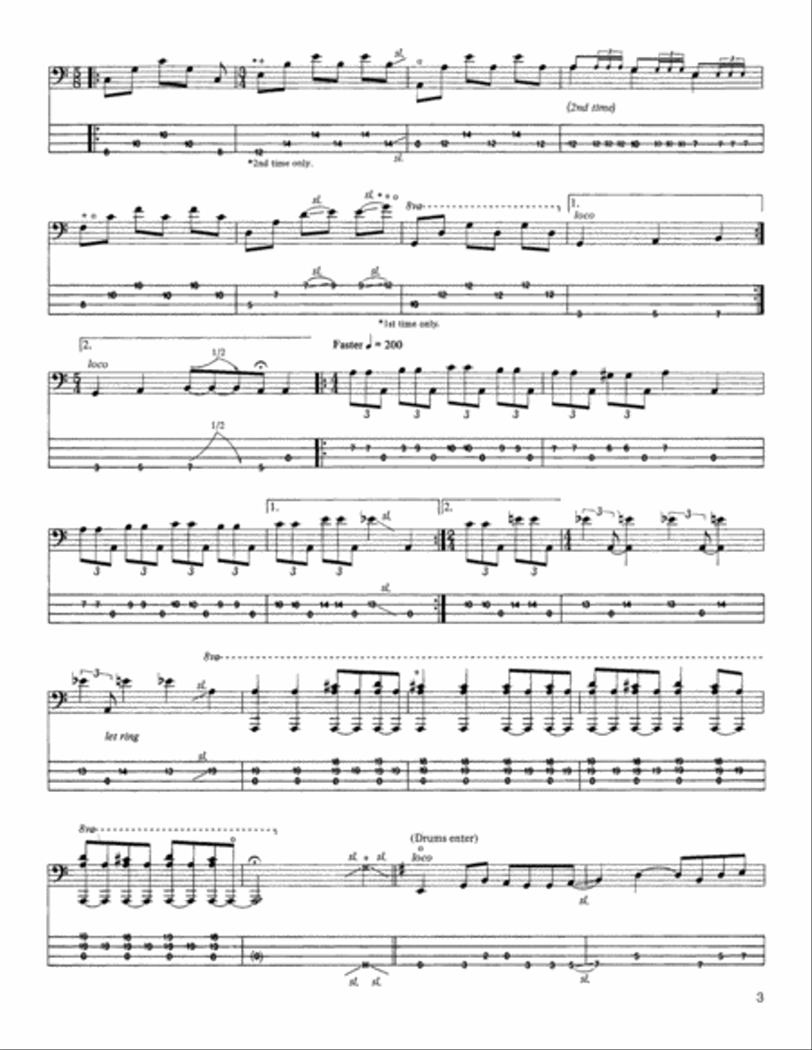 (Anesthesia) Pulling Teeth Guitar Tablature scores gallery preview page 3