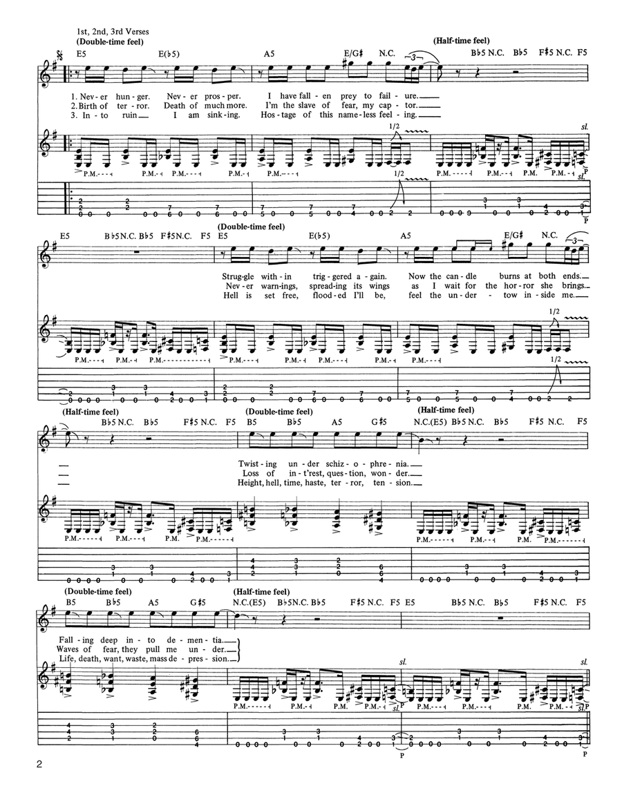 The Frayed Ends Of Sanity Acoustic Guitar scores gallery preview page 2