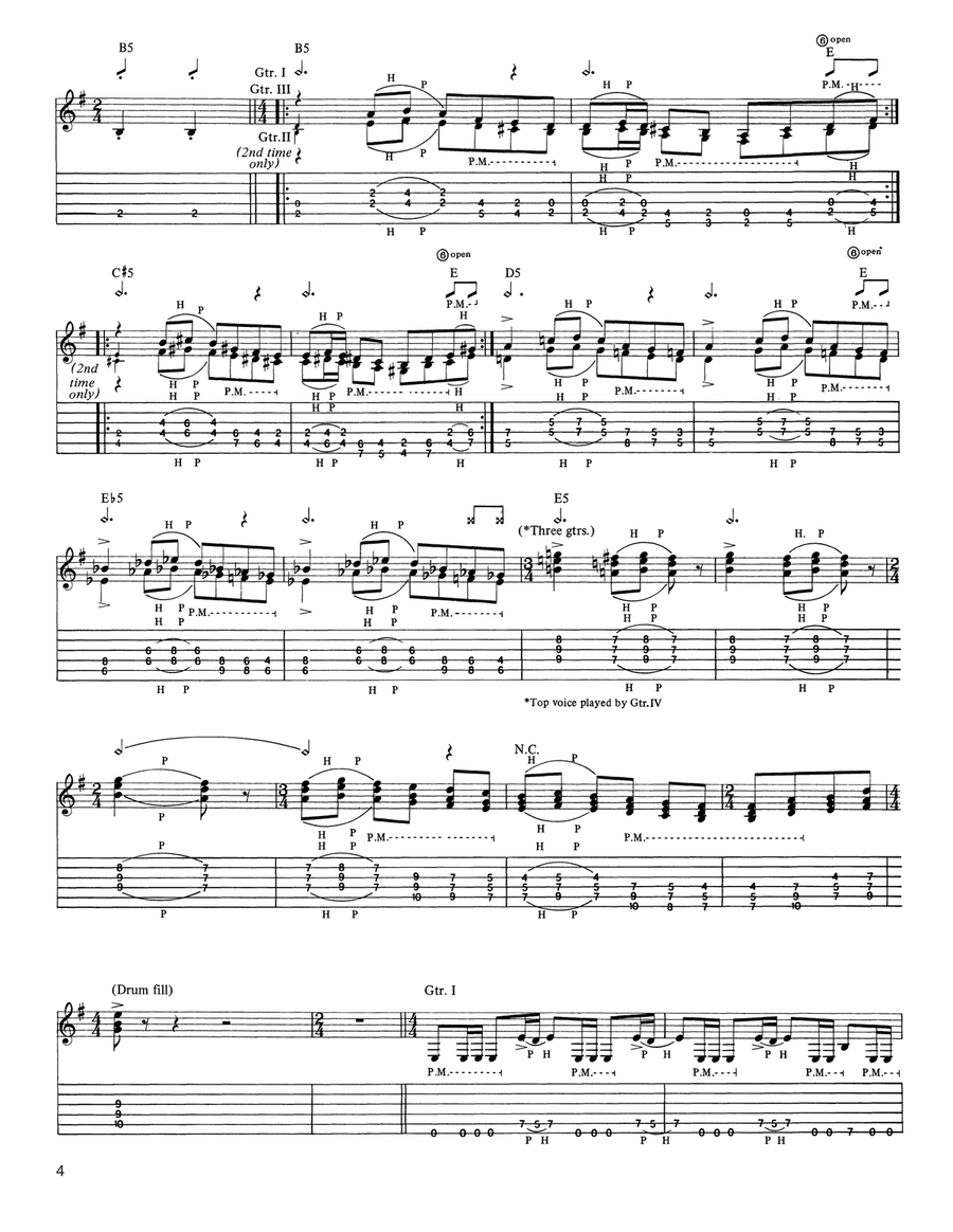 The Frayed Ends Of Sanity Acoustic Guitar scores gallery preview page 4