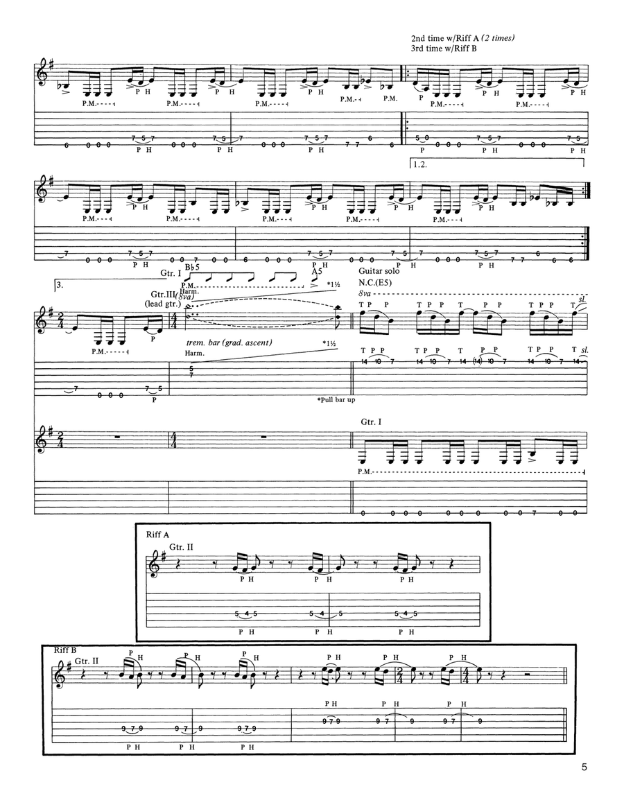 The Frayed Ends Of Sanity Acoustic Guitar scores gallery preview page 5