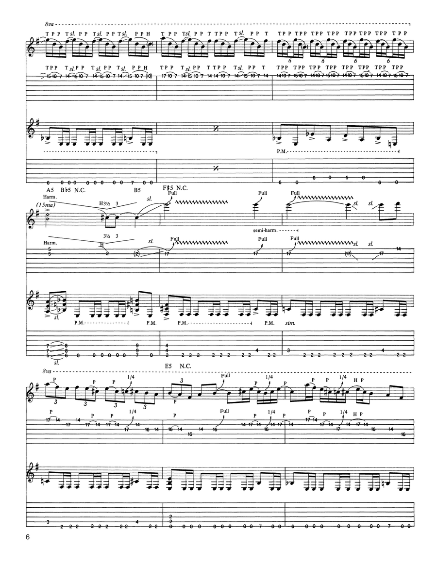 The Frayed Ends Of Sanity Acoustic Guitar scores gallery preview page 6