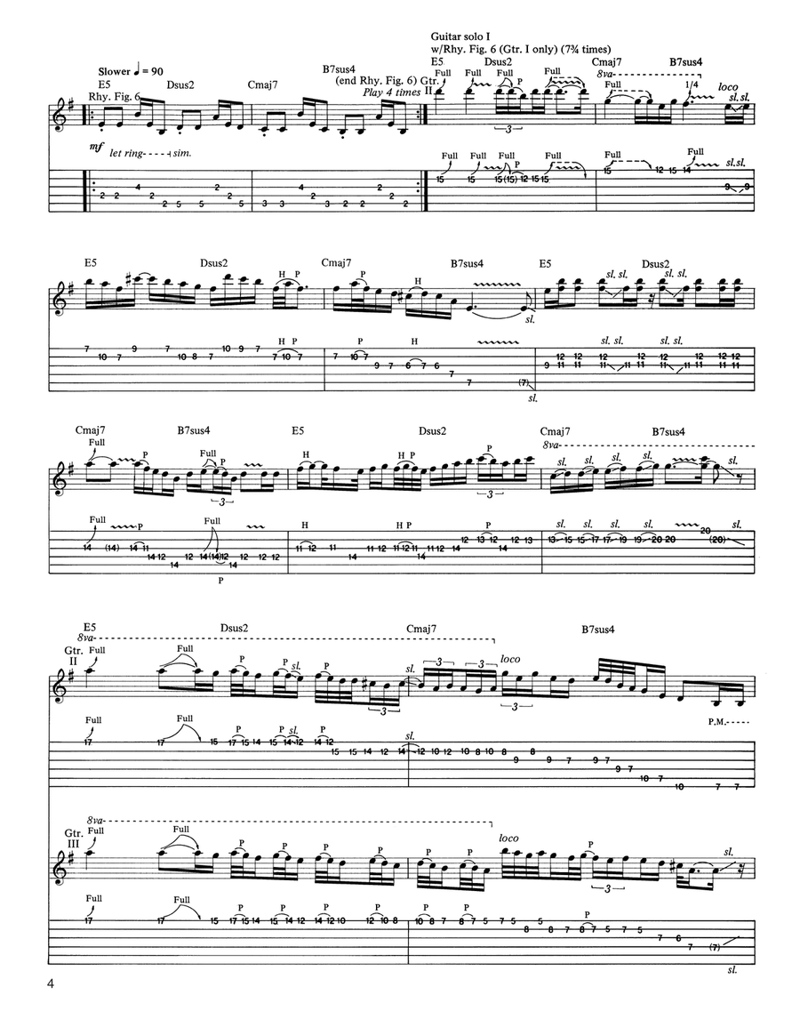 The Four Horsemen The Four Horsemen Acoustic Guitar scores gallery preview page 4