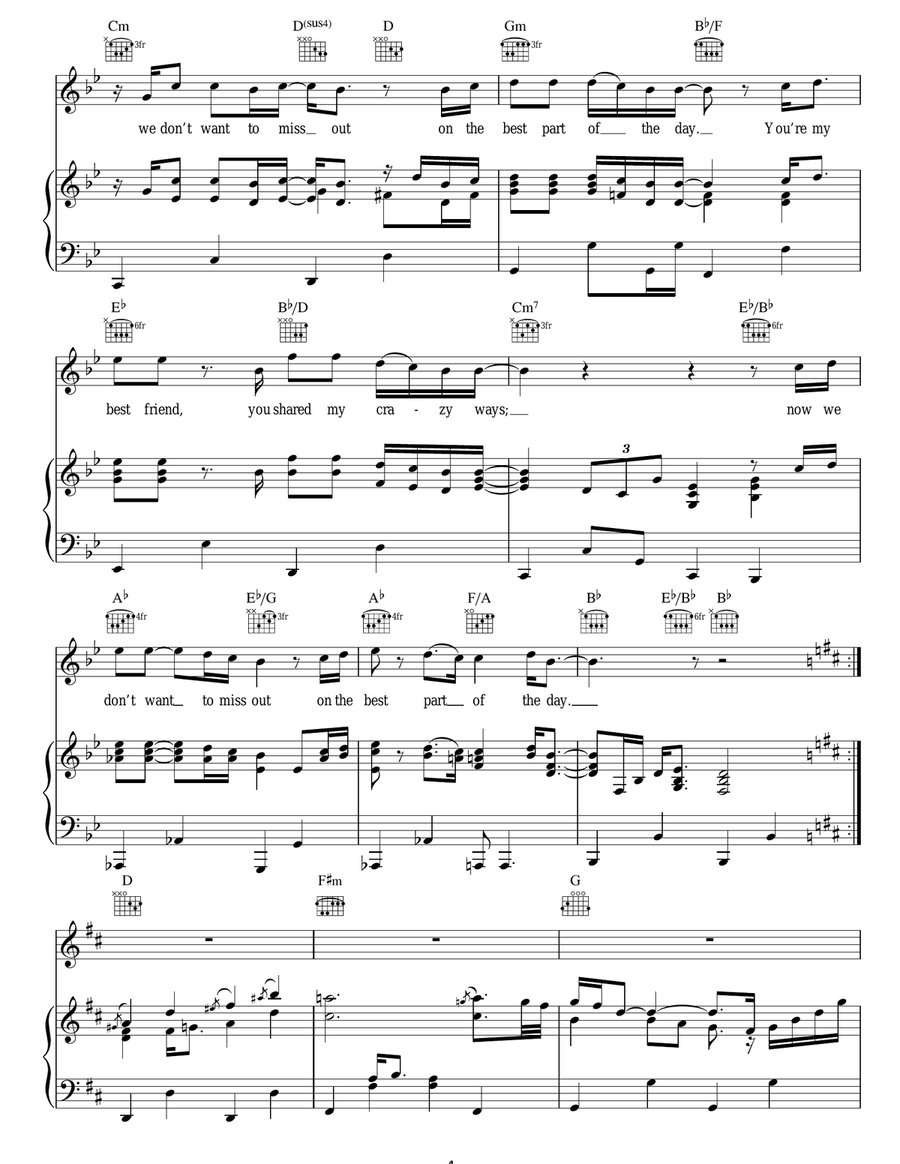 The Best Part Of The Day The Best Part Of The Day Acoustic Guitar scores gallery preview page 4
