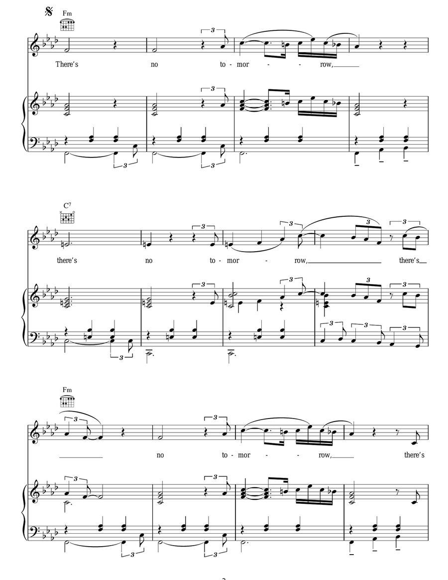 There's No Tomorrow There's No Tomorrow Acoustic Guitar scores gallery preview page 3