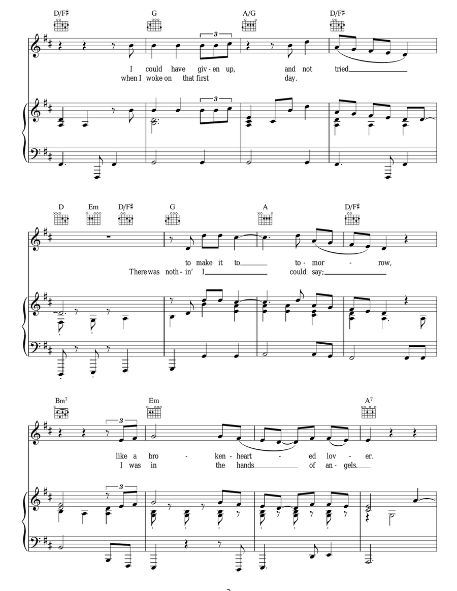 In The Hands Of Angels Acoustic Guitar scores gallery preview page 2