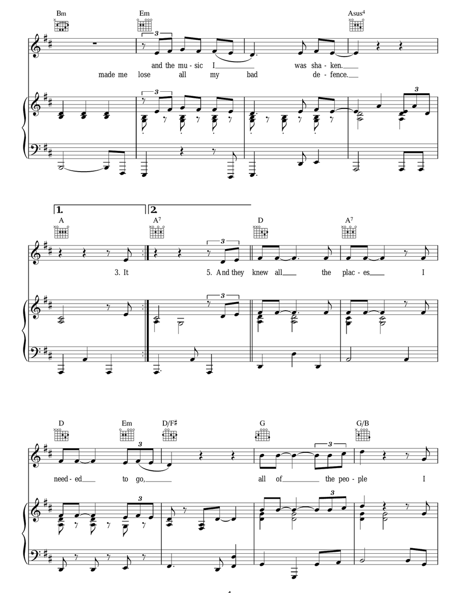 In The Hands Of Angels Acoustic Guitar scores gallery preview page 4
