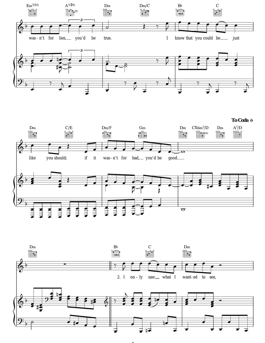 If It Wasn't For Bad Acoustic Guitar scores gallery preview page 4