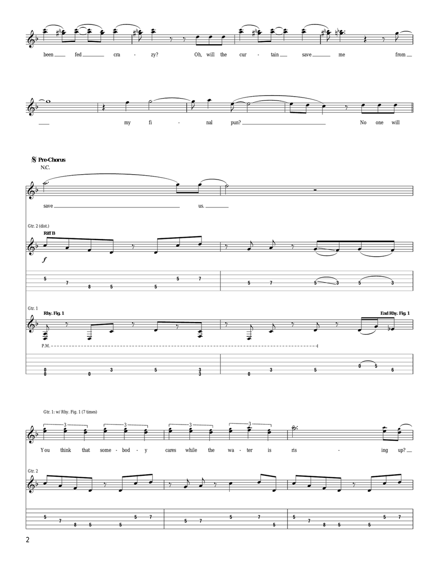 Guns Of Summer Guns Of Summer Acoustic Guitar scores gallery preview page 2