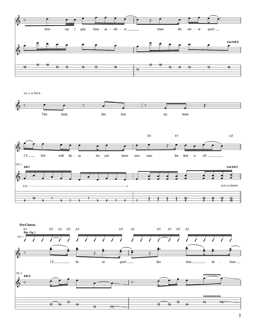 In The Flame Of Error In The Flame Of Error Acoustic Guitar scores gallery preview page 3