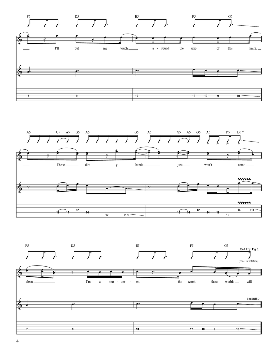 In The Flame Of Error In The Flame Of Error Acoustic Guitar scores gallery preview page 4