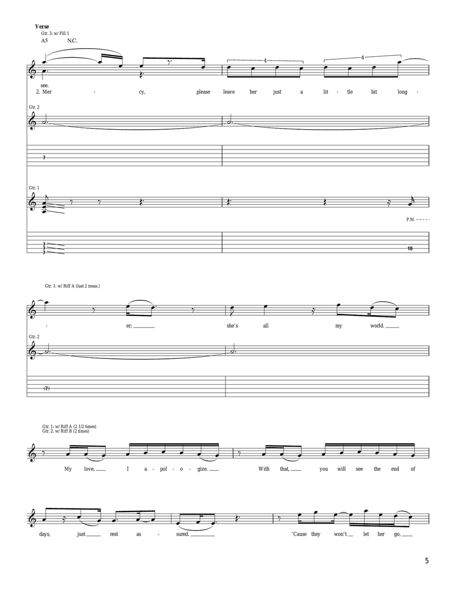 In The Flame Of Error In The Flame Of Error Acoustic Guitar scores gallery preview page 5