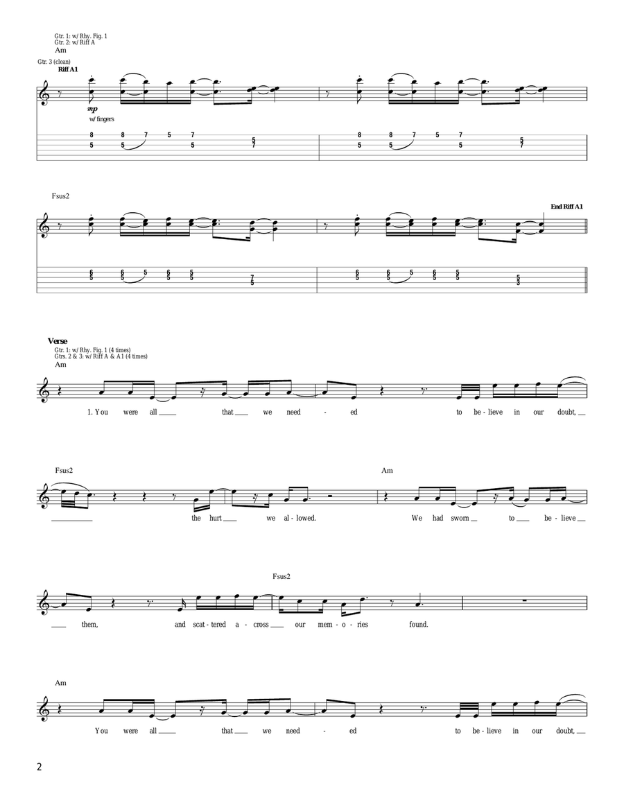 The Black Rainbow The Black Rainbow Acoustic Guitar scores gallery preview page 2