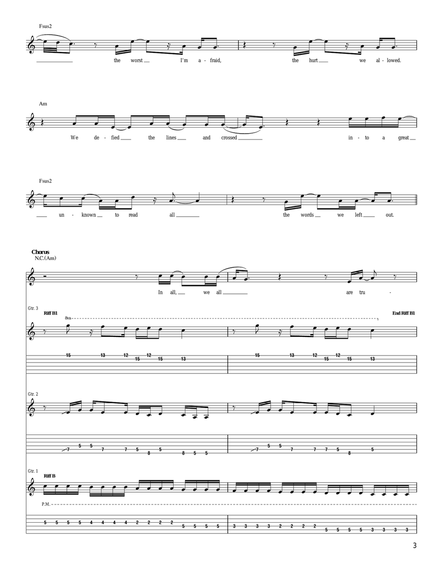 The Black Rainbow The Black Rainbow Acoustic Guitar scores gallery preview page 3