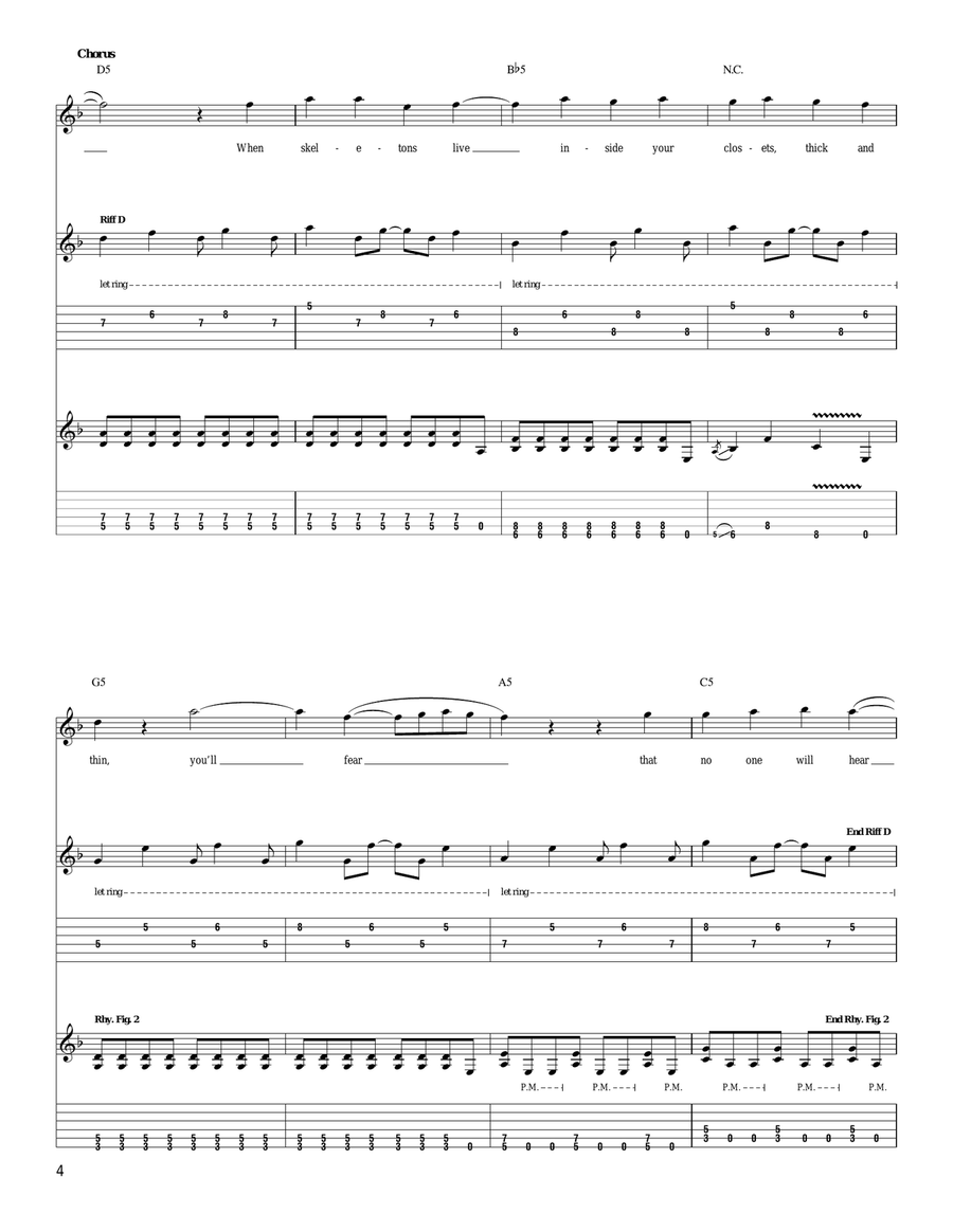 When Skeletons Live When Skeletons Live Acoustic Guitar scores gallery preview page 4