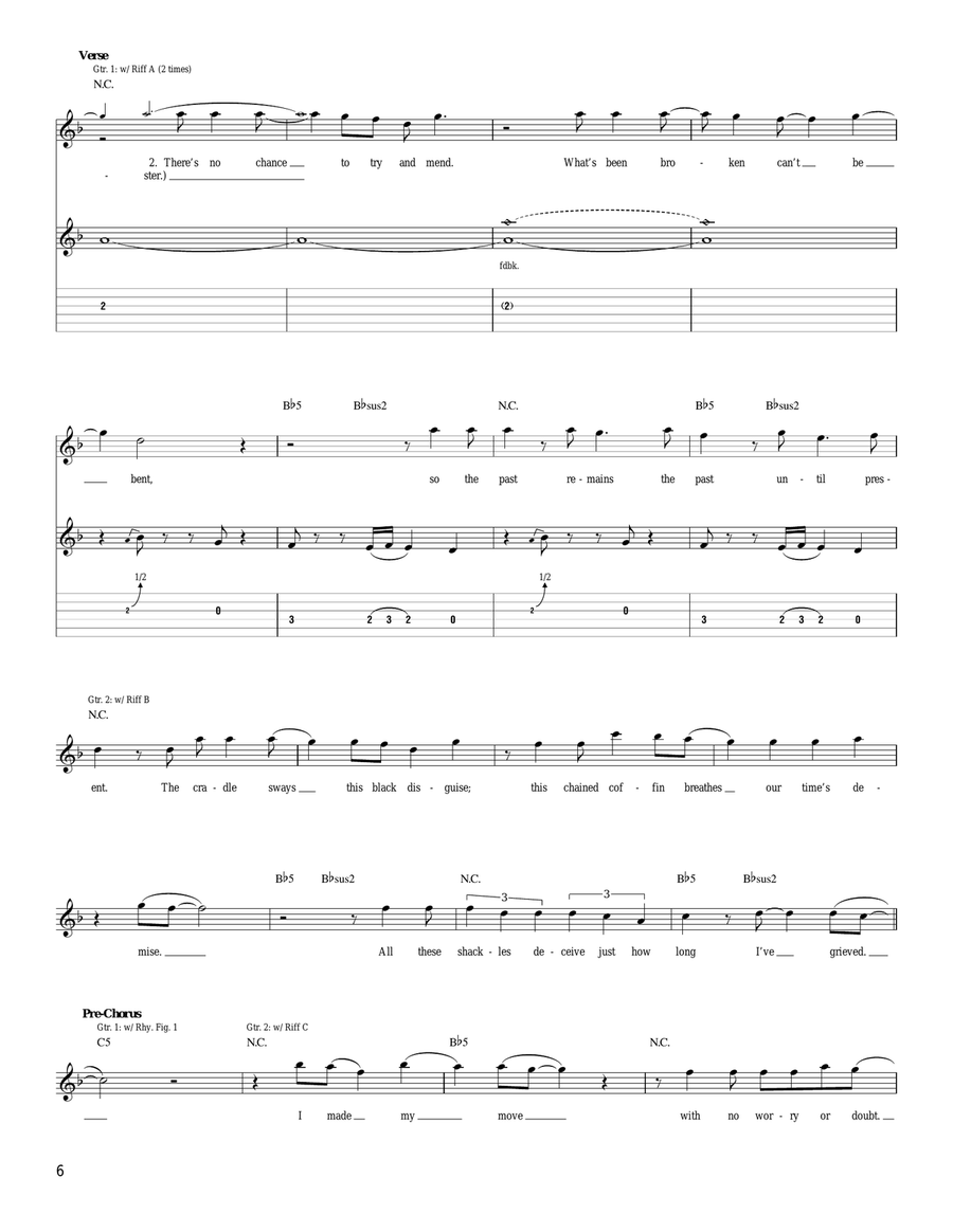 When Skeletons Live When Skeletons Live Acoustic Guitar scores gallery preview page 6