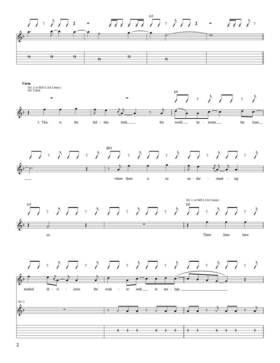 World Of Lines World Of Lines Acoustic Guitar scores gallery preview page 2