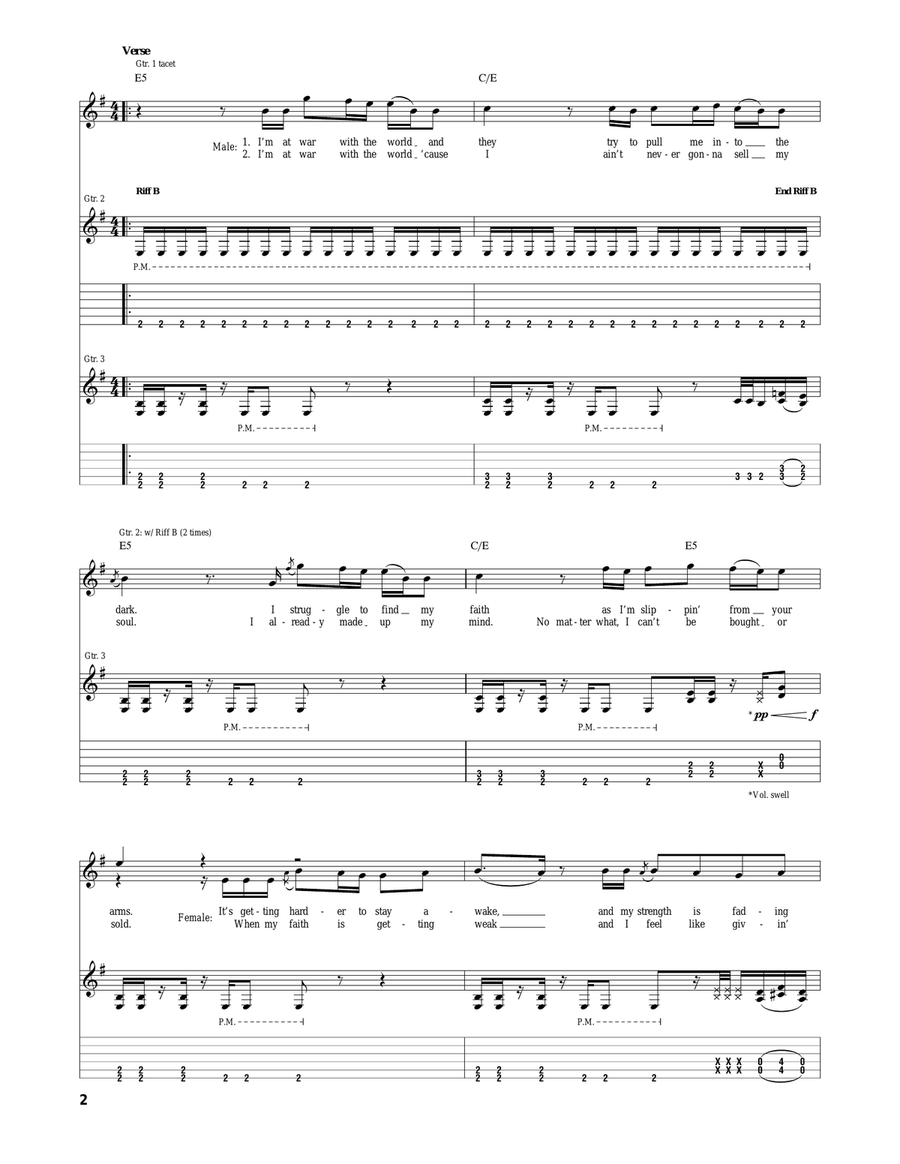 Awake And Alive Awake And Alive Acoustic Guitar scores gallery preview page 2