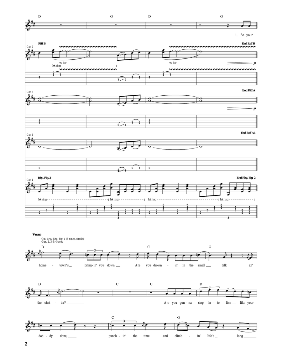 Beg Steal Or Borrow Beg Steal Or Borrow Acoustic Guitar scores gallery preview page 2