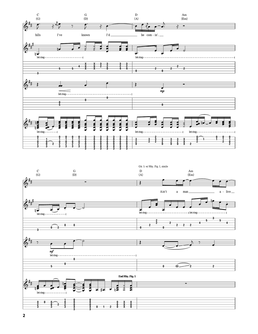 For The Summer For The Summer Acoustic Guitar scores gallery preview page 2