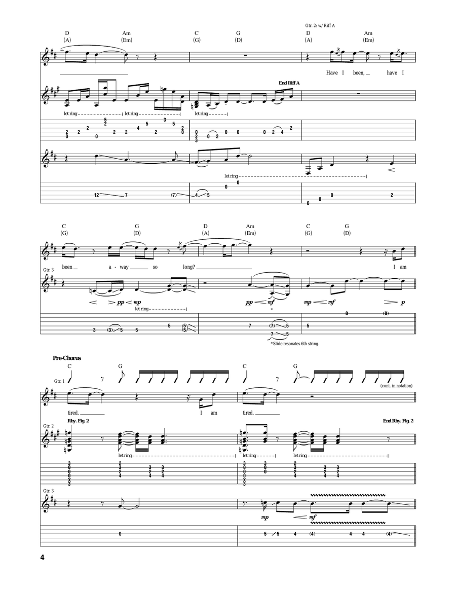 For The Summer For The Summer Acoustic Guitar scores gallery preview page 4