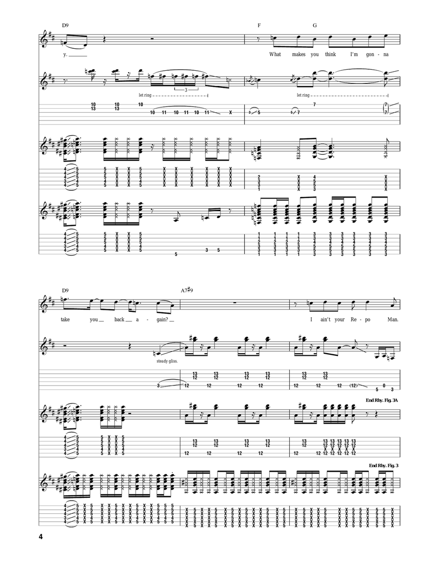 Repo Man Repo Man Acoustic Guitar scores gallery preview page 4