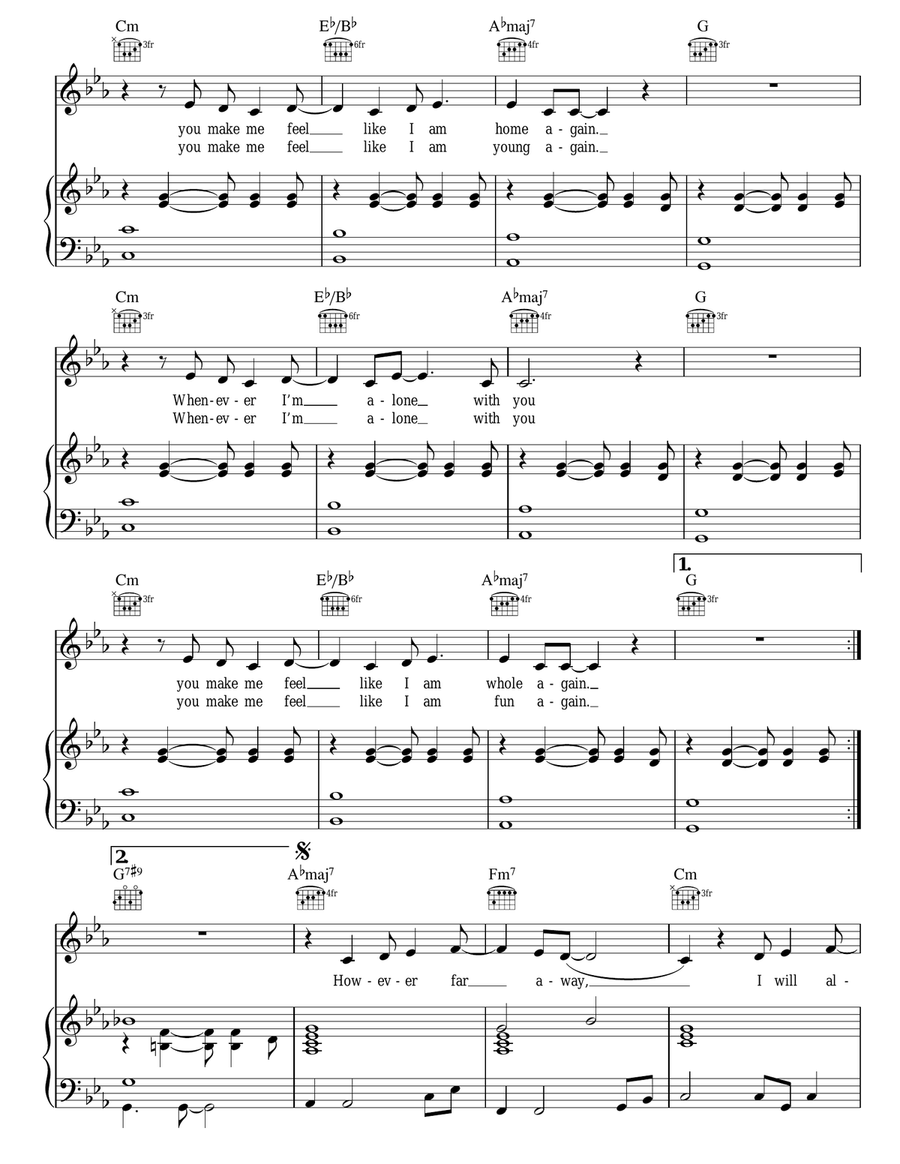 Lovesong Lovesong Acoustic Guitar scores gallery preview page 2