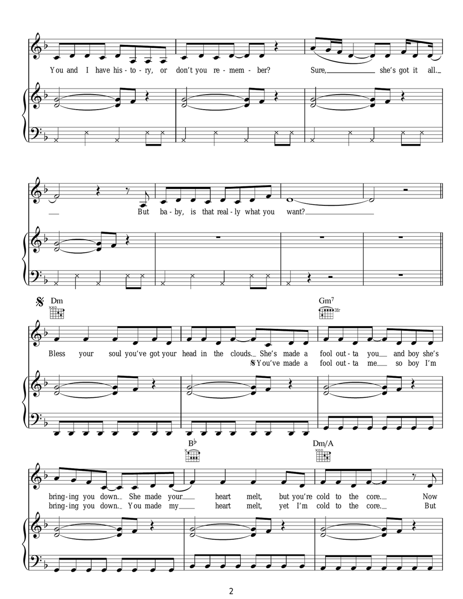 Rumour Has It Rumour Has It Acoustic Guitar scores gallery preview page 2