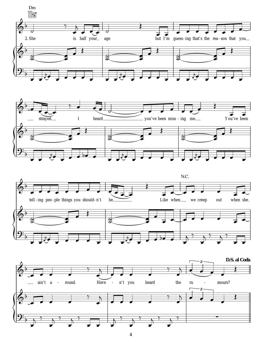 Rumour Has It Rumour Has It Acoustic Guitar scores gallery preview page 4