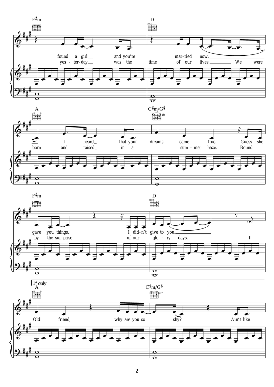 Someone Like You Someone Like You Acoustic Guitar scores gallery preview page 2
