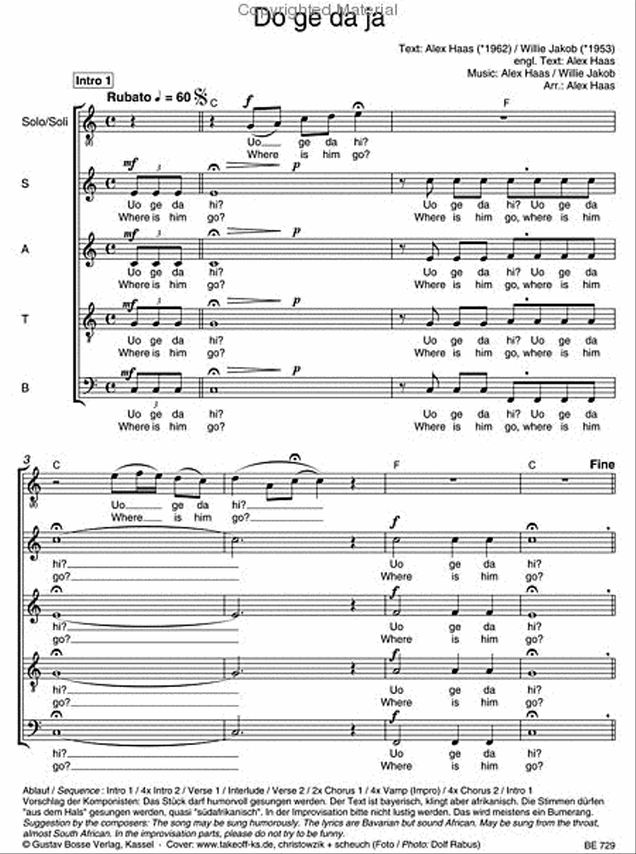 Do ge da ja 4-Part scores gallery preview page 2