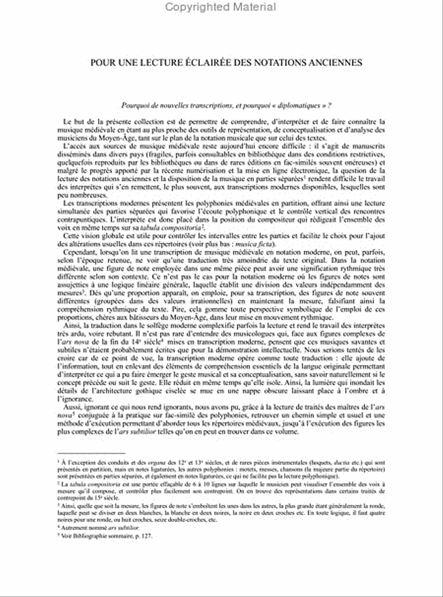 Le Codex de Chypre (Torino, Biblioteca Universitaria J.II.9) - Vol. I: Rondeaux et Virelais I. Introductory Texts, Poetic Texts and Critical Notes in French and English Voice scores gallery preview page 7