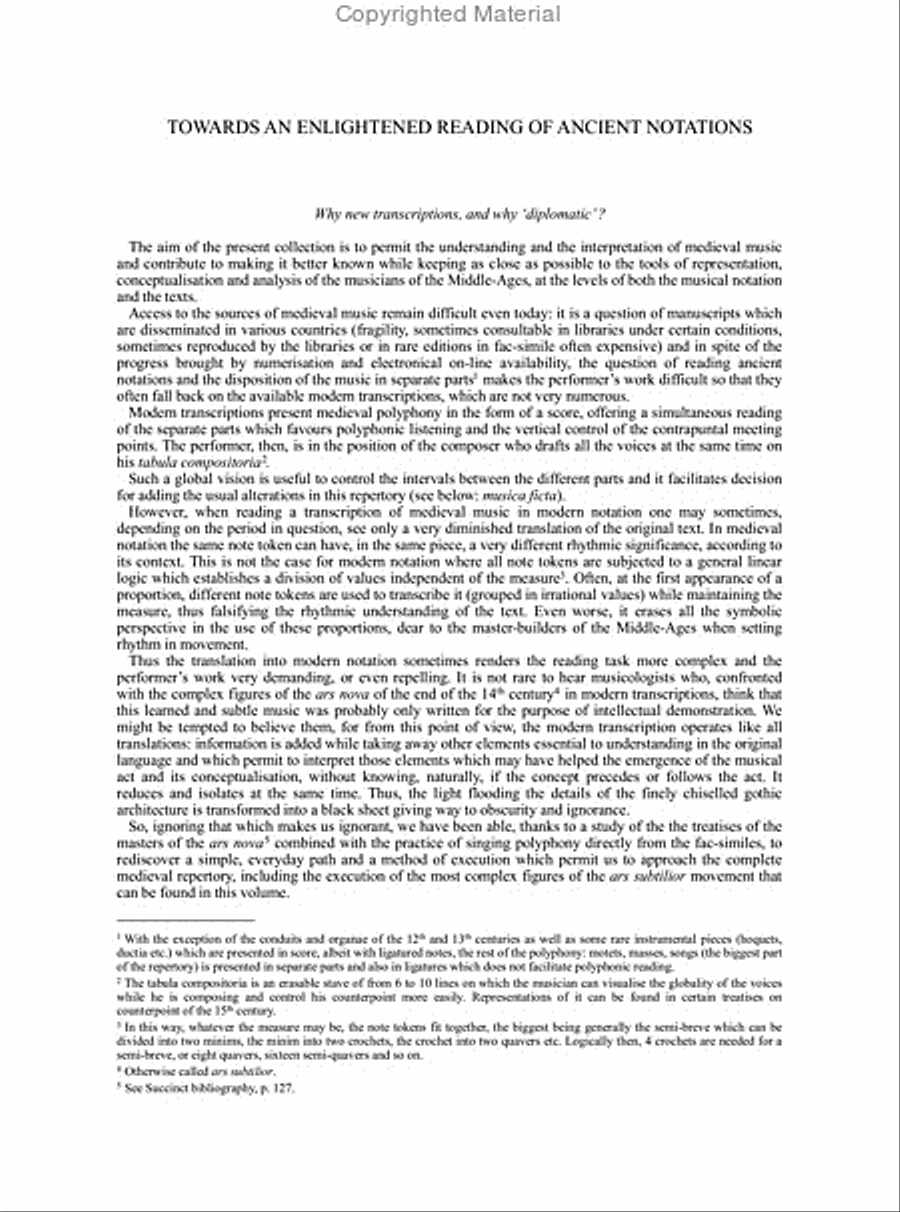 Le Codex de Chypre (Torino, Biblioteca Universitaria J.II.9) - Vol. I: Rondeaux et Virelais I. Introductory Texts, Poetic Texts and Critical Notes in French and English Voice scores gallery preview page 11