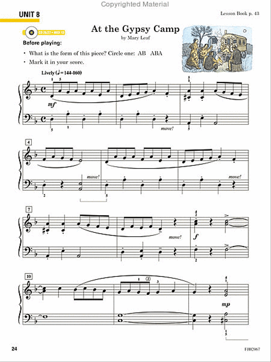 Succeeding at the Piano! , Recital Book, Grade 2B (NFMC) Piano Method scores gallery preview page 5