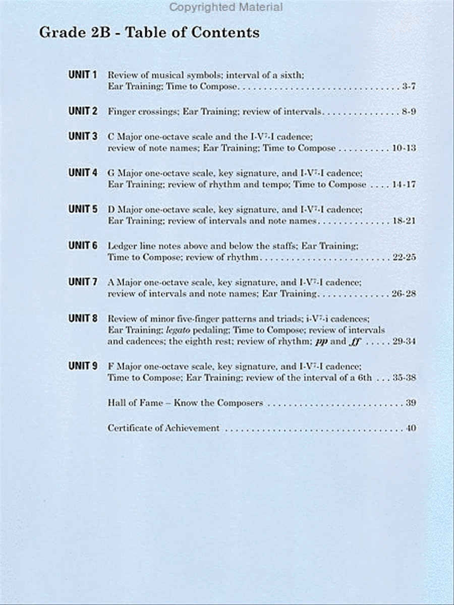 Succeeding at the Piano Theory and Activity Book, Grade 2B Piano Method scores gallery preview page 2