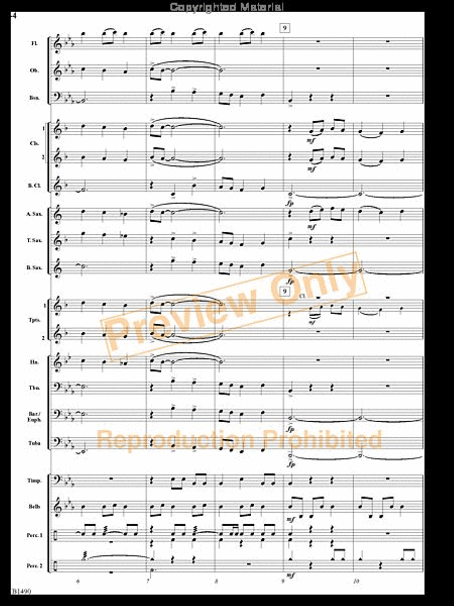 Albany Fanfare Albany Fanfare Concert Band scores gallery preview page 3
