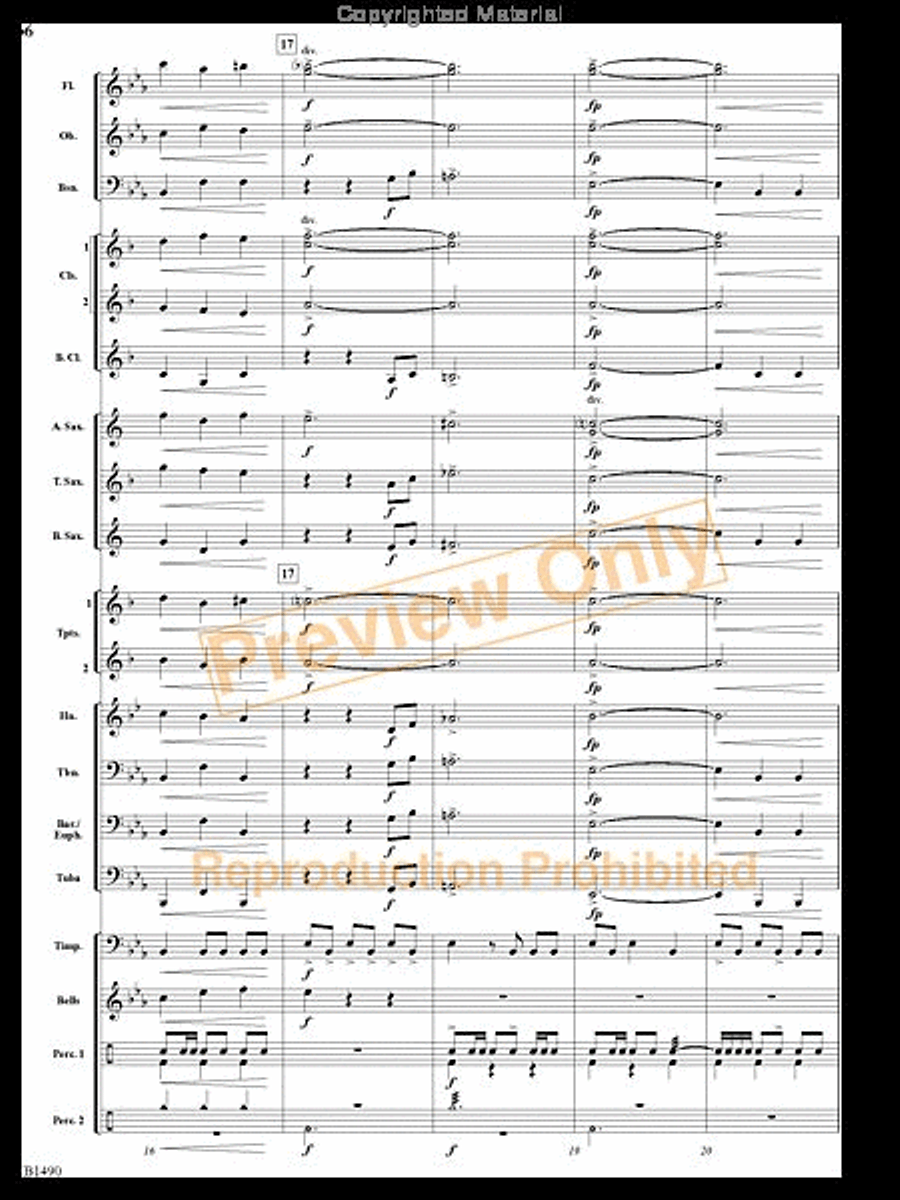 Albany Fanfare Albany Fanfare Concert Band scores gallery preview page 5