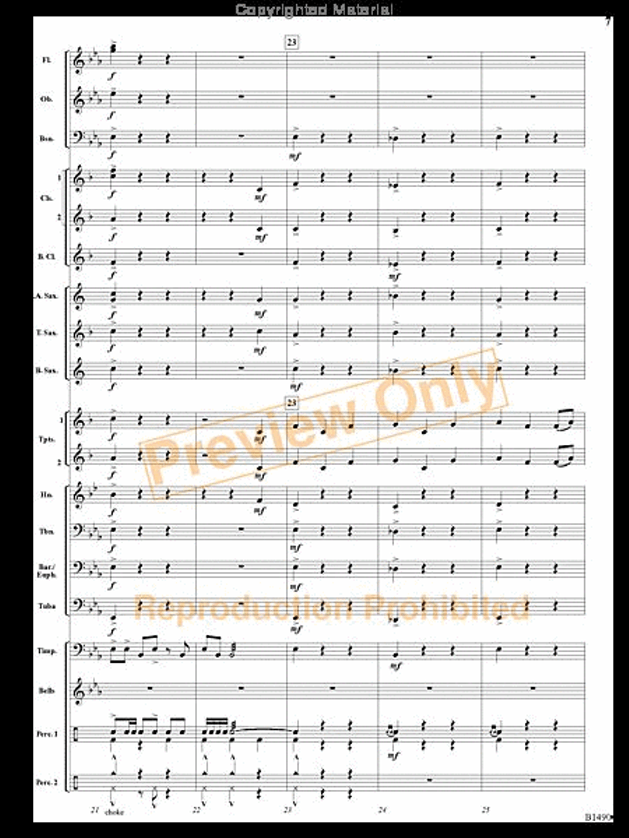 Albany Fanfare Albany Fanfare Concert Band scores gallery preview page 6