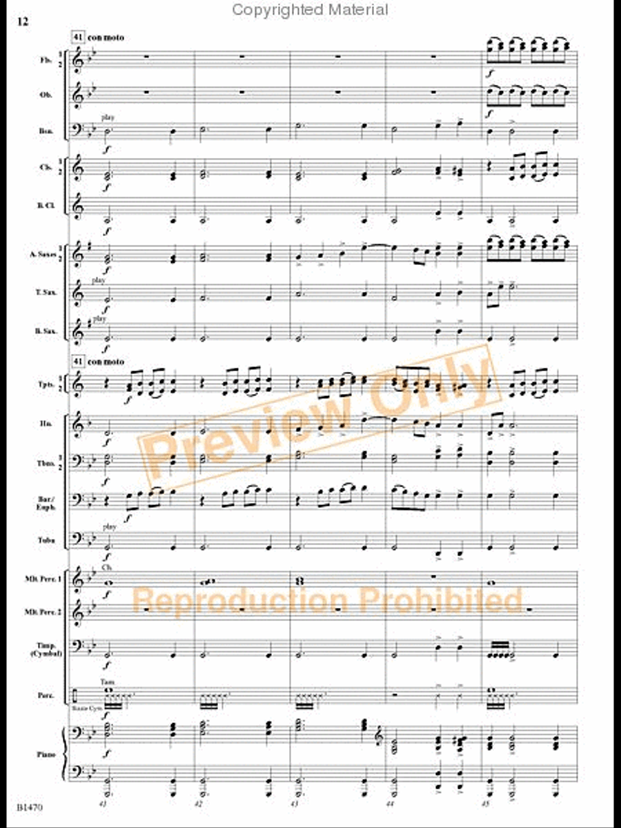 Apparitions Apparitions Concert Band scores gallery preview page 10