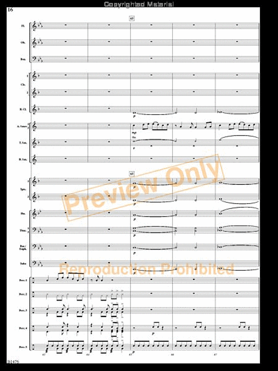 Jungle Dance Jungle Dance Concert Band scores gallery preview page 15