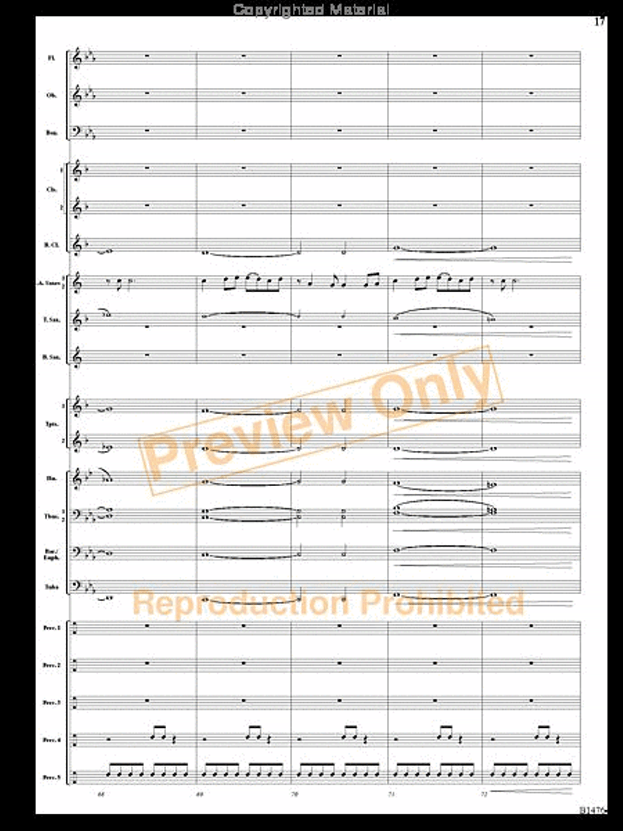 Jungle Dance Jungle Dance Concert Band scores gallery preview page 16