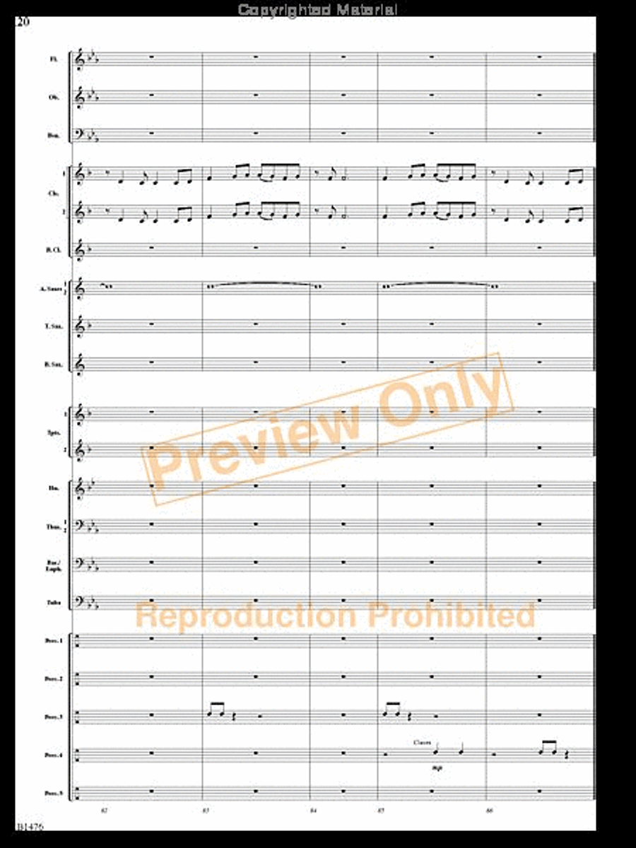 Jungle Dance Jungle Dance Concert Band scores gallery preview page 19