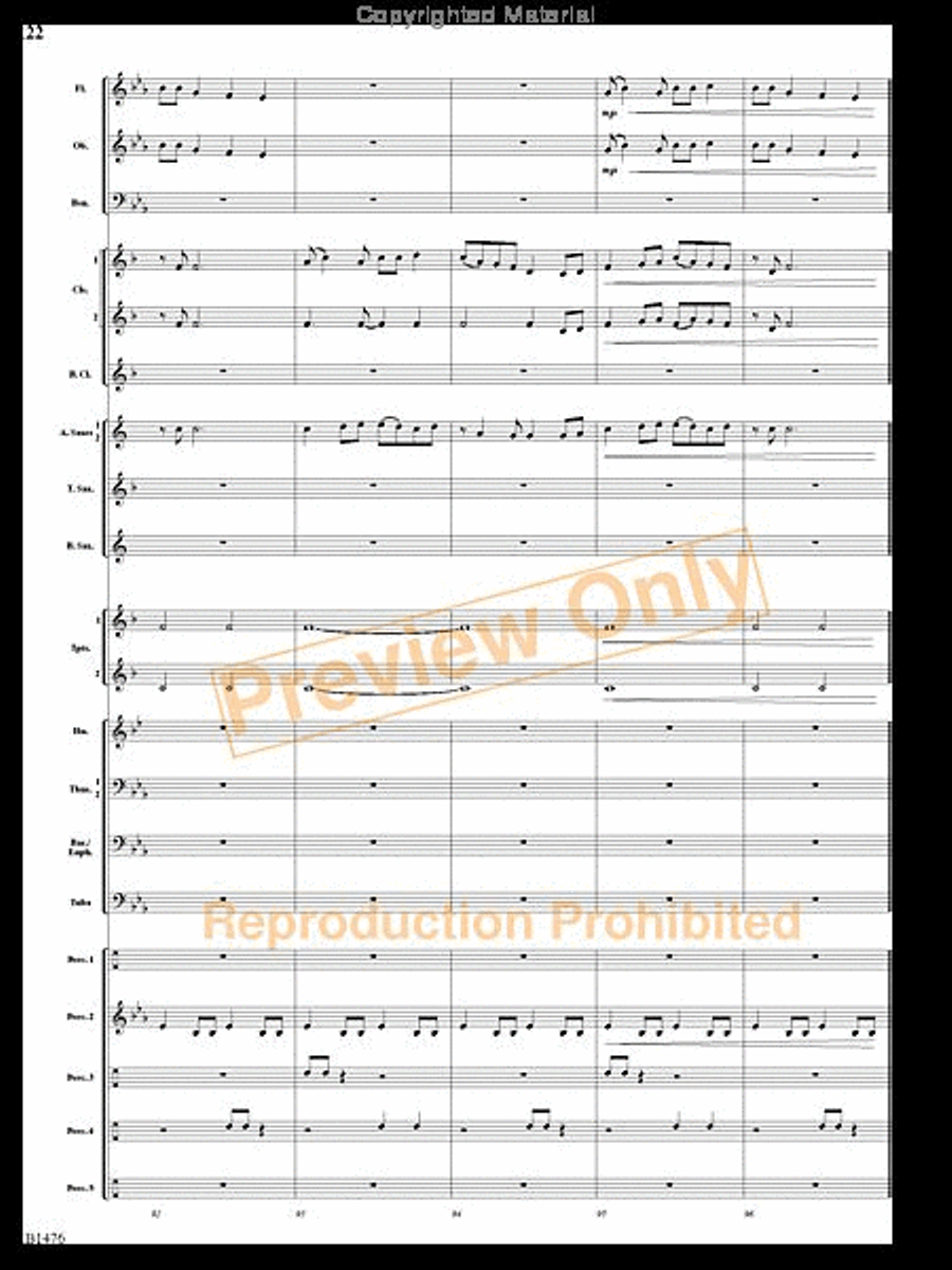 Jungle Dance Jungle Dance Concert Band scores gallery preview page 21