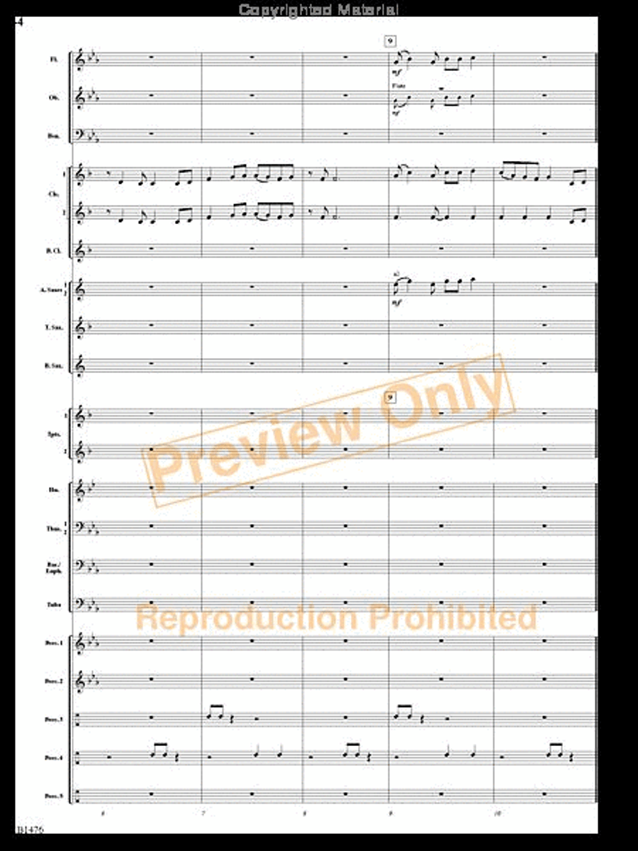 Jungle Dance Jungle Dance Concert Band scores gallery preview page 3